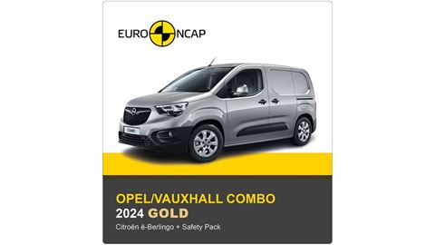 Opel Vauxhall Combo Euro NCAP Commercial Van Safety Results 2024