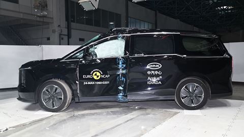 Maxus MIFA 7 Side Pole test 2024 after crash