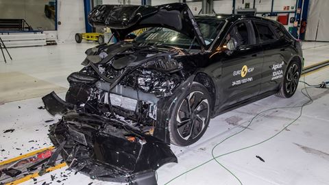 ZEEKR 001 Full Width Rigid Barrier test 2024 after crash