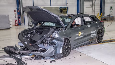 ZEEKR 001 Mobile Progressive Deformable Barrier test 2024 after crash