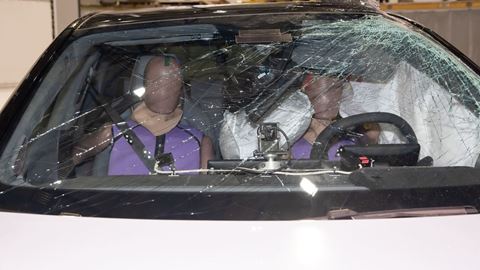 ZEEKR X Far Side impact test 2024 after crash