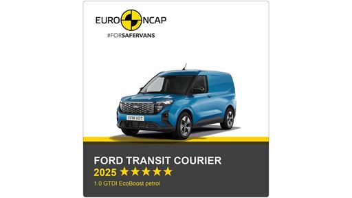Ford Transit Courier Euro NCAP Commercial Van Safety Results 2025