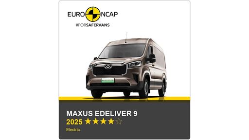 Maxus eDELIVER 9 Euro NCAP Commercial Van Safety Results 2025