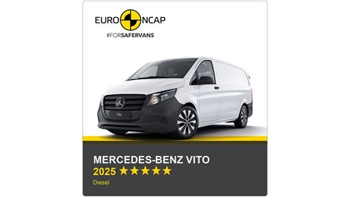 Mercedes Benz Vito Euro NCAP Commercial Van Safety Results 2025