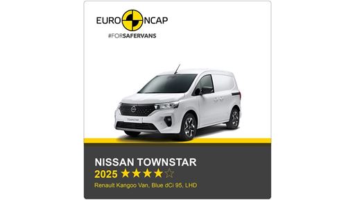 Nissan Townstar Euro NCAP Commercial Van Safety Results 2025