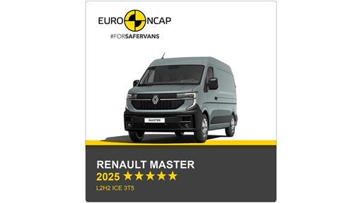 Renault Master Euro NCAP Commercial Van Safety Results 2025