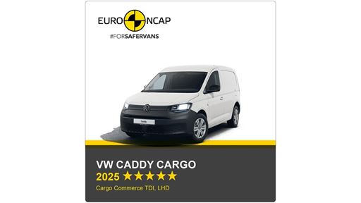 VW Caddy Cargo Euro NCAP Commercial Van Safety Results 2025