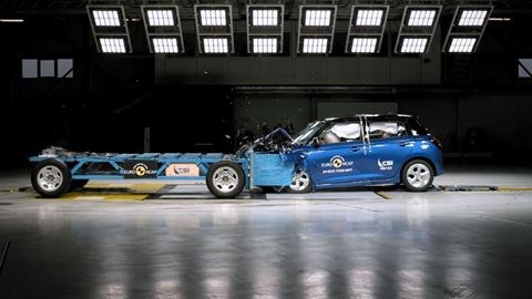 Suzuki Swift Mobile Progressive Deformable Barrier test 2024