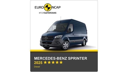 Mercedes Benz Sprinter Euro NCAP Commercial Van Safety Results 2025