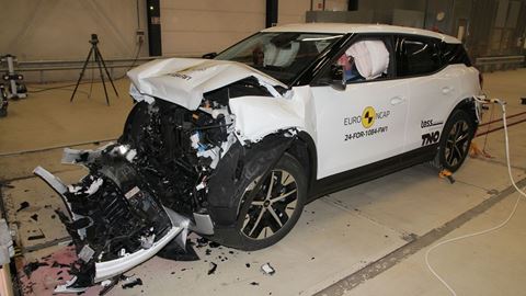 Ford Explorer Full Width Rigid Barrier test 2024 after crash