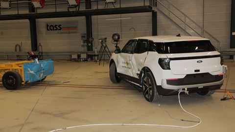 Ford Explorer Side Mobile Barrier test 2024 after crash