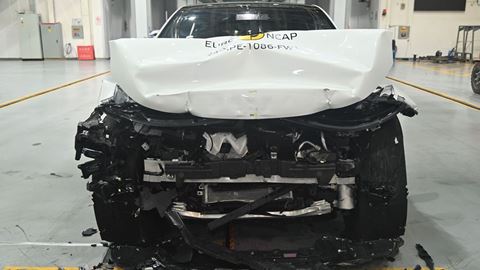 XPENG G6 Full Width Rigid Barrier test 2024 after crash