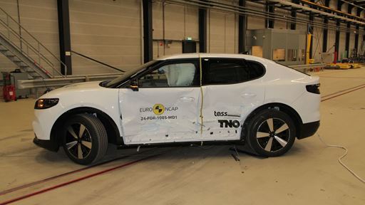 Ford Capri Side Mobile Barrier test 2024 after crash