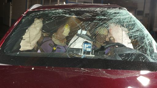 MAZDA CX 80 Far Side impact test 2024 after crash