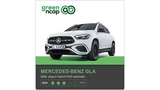 Mercedes Benz GLA Green NCAP results 2024