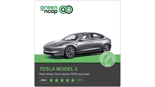 Tesla Model 3 Green NCAP results 2024