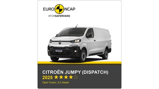Citro n Jumpy Dispatch Euro NCAP Commercial Van Safety Results 2025