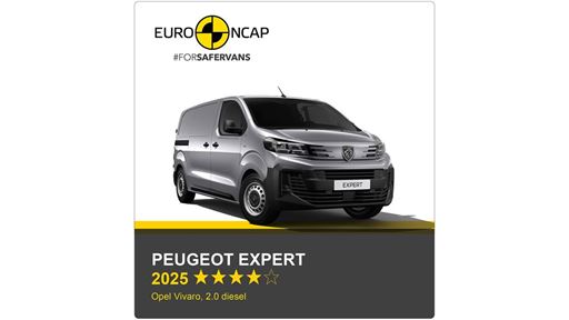 Peugeot Expert Euro NCAP Commercial Van Safety Results 2025