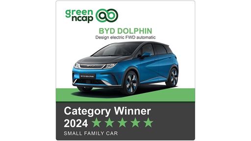 BYD DOLPHIN Green NCAP Category Winner 2024 Small Family Car