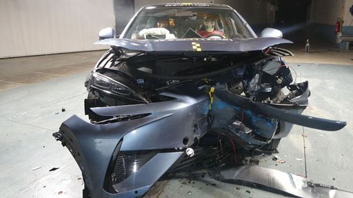 BYD SEALION 7 Mobile Progressive Deformable Barrier test 2025 after crash