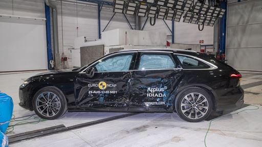 Audi A6 Side Mobile Barrier test 2024 after crash