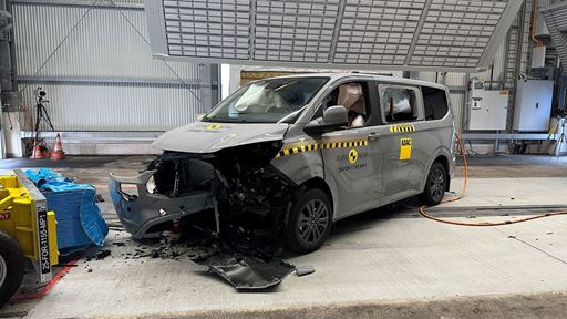 Ford E Tourneo Custom Mobile Progressive Deformable Barrier test 2025 after crash