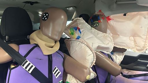 Ford E Tourneo Custom Far Side impact test 2025 after crash