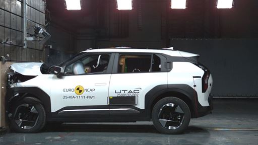 Kia EV3 Full Width Rigid Barrier test 2025