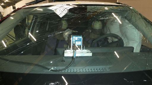 Kia EV3 Far Side impact test 2025 after crash