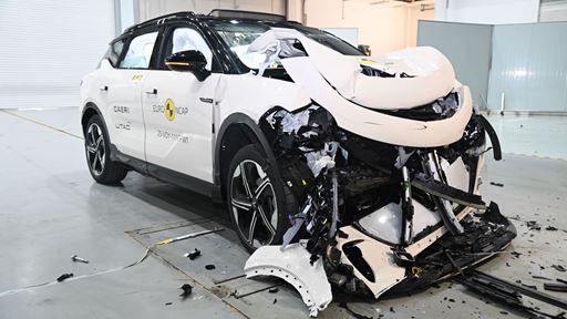 Voyah COURAGE Full Width Rigid Barrier test 2025 after crash