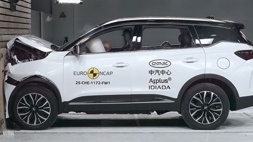 CHERY TIGGO 7 Full Width Rigid Barrier test 2025