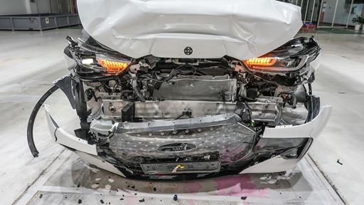 CHERY TIGGO 7 Full Width Rigid Barrier test 2025 after crash