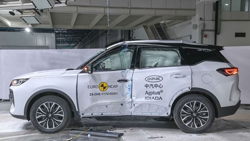 CHERY TIGGO 7 Side Pole test 2025 after crash