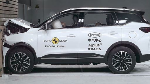 CHERY TIGGO 7 Full Width Rigid Barrier test 2025