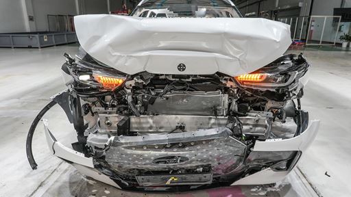 CHERY TIGGO 7 Full Width Rigid Barrier test 2025 after crash