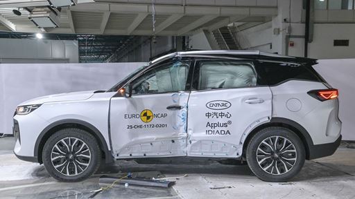 CHERY TIGGO 7 Side Pole test 2025 after crash
