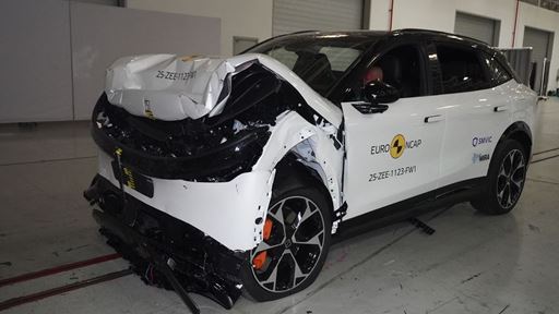 ZEEKR 7X Full Width Rigid Barrier test 2025 after crash