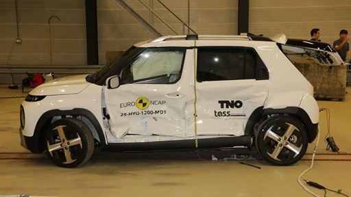 Hyundai INSTER Side Mobile Barrier test 2025 after crash