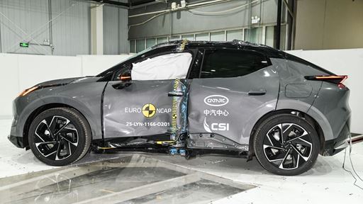 Lynk Co 02 Side Pole test 2025 after crash