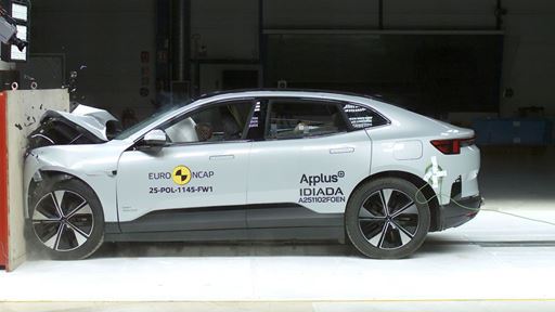 Polestar 4 Full Width Rigid Barrier test 2025