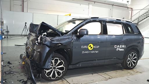 AION V Full Width Rigid Barrier test 2025 after crash