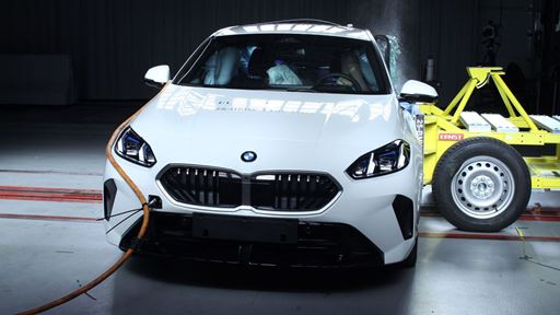 BMW 1 Series Side Mobile Barrier test 2025