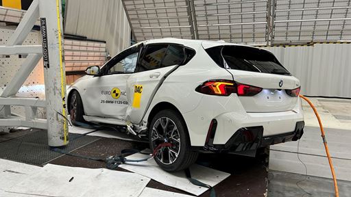BMW 1 Series Side Pole test 2025 after crash