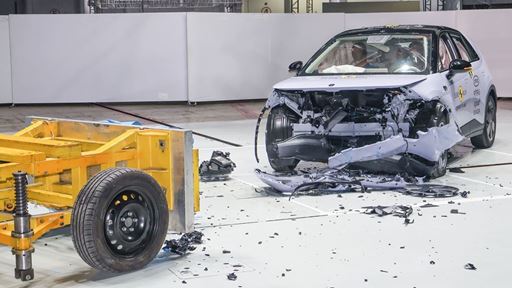 firefly Mobile Progressive Deformable Barrier test 2025 after crash