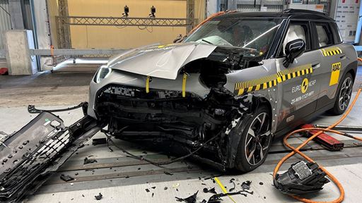 MINI Aceman Mobile Progressive Deformable Barrier test 2025 after crash