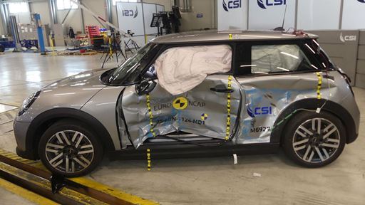 MINI Cooper Side Mobile Barrier test 2025 after crash