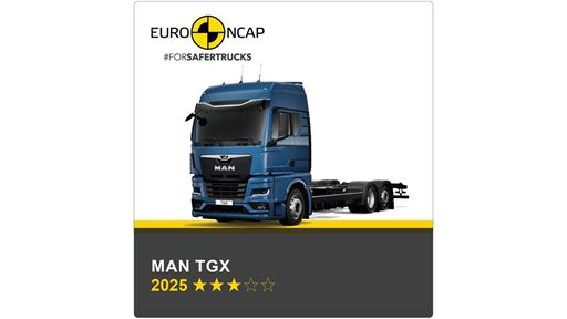 MAN TGX Euro NCAP Commercial TRUCK SAFE Results 2025