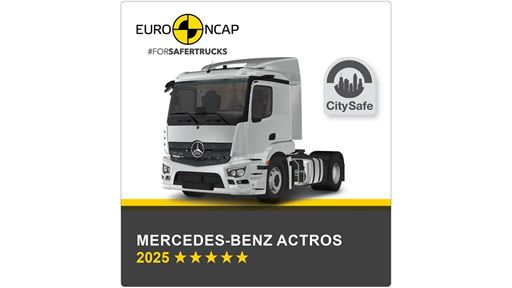 Mercedes Benz Actros Euro NCAP Commercial TRUCK SAFE Results 2025