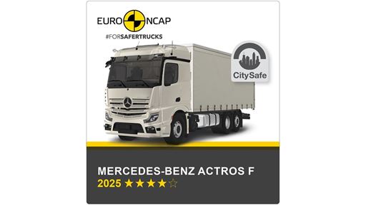 Mercedes Benz Actros F Euro NCAP Commercial TRUCK SAFE Results 2025