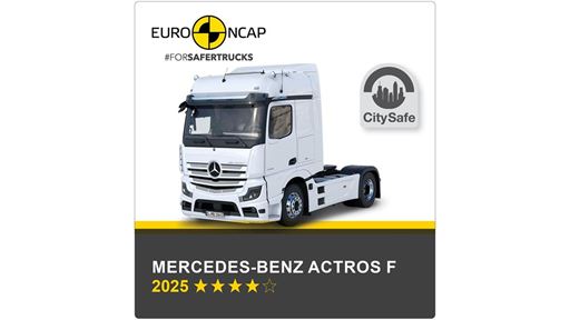 Mercedes Benz Actros F Euro NCAP Commercial TRUCK SAFE Results 2025